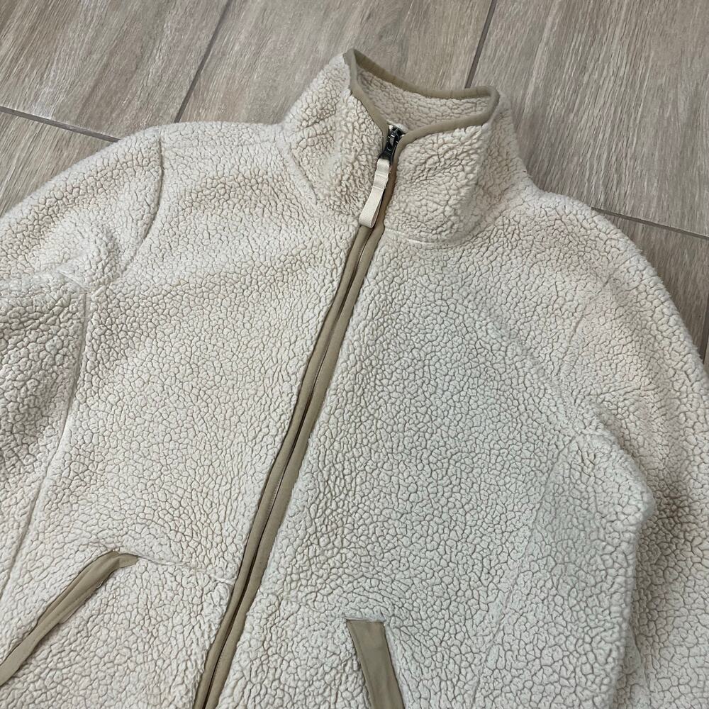The North Face Cragmont Sherpa Fleece Jacket Womens Small Cream Full Zip Cozy - Picture 3 of 15